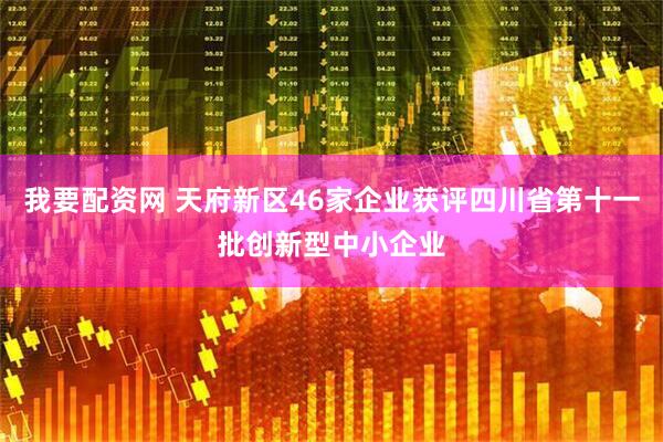 我要配资网 天府新区46家企业获评四川省第十一批创新型中小企业