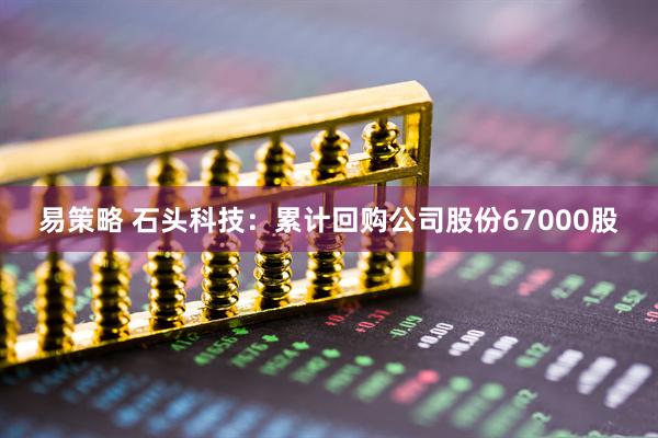 易策略 石头科技：累计回购公司股份67000股